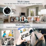Wireless Indoor Smart Home Security 1080p Hidden Camera 24x7 Continuous Recording with Motion Sensor & Auto Tracking Smart Motion Detection and Alarm, Mini Spy Camera (1) - Image 3