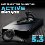 HOPPUP Predator Xo3 Gaming Earbuds with 35MS Low Latency, 13MM Drivers & 50H Playtime Bluetooth (Black, True Wireless) - Image 5