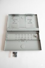 VYAR 2U Metal Rack for DVR/NVR/Network Switches – Lockable, Ventilated with Top & Side Airflow, 2-Way Cable Management Holes – 490x300x160mm Secure Equipment Cabinet - Image 3