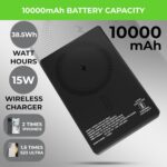 UltraProlink 10000 mAh Slimmest Wireless Magnetic Mag-Safe Power Bank | 22.5W Type C Port with PD-PPS Support | for iPhone Series 16,15,14,13 | Made in India |Silver|UM1124 | Juice-Up Mag 4 - Image 5