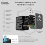 35W GaN Universal Travel Adapter, International Plug Charger with USB-C & QC3.0 USB-A Ports, All-in-One Power Adapter for Laptop, iPhone, Android, Tablet|for 200+Countries(USA/UK/EU/AUS) - Image 8