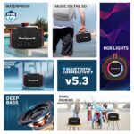 Honeywell Suono P400 Bluetooth 5.3 Wireless Portable Speaker, 15W Output, Deep Bass, 10H Playtime, IPX6, TWS Pairing, RGB Lights, SD/AUX/Type-C Support, Built-in Mic, 78mm Drivers, 2-Year Warranty - Image 4