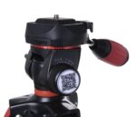 Rollei Fotopro S3 5Ft Aluminum Tripod | Light Weight & Sporty, Fashionable,Professional Video Tripod for DSLR, Smartphone, Cameras | Payload 2.5Kg | Red - Image 5