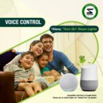 Smarteefi WiFi Smart Switch board| 7 Smart Switches + 1 Smart Plug + 18w Dual Port USB Charger (USB-C + USB-A)| Guaranteed Schedules | Compatible with Alexa & Google Home (SB81-USB-8M-H) - Image 4