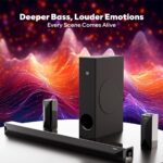 GOVO GoSurround 955 Pro |320W Sound bar, True 5.1 Channel Home Theatre, Mega subwoofer, HDMI, Opt, AUX, USB & Bluetooth, 3 Equalizer Modes, Stylish Remote & LED Display (Black) - Image 4