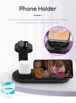 Wireless Charging 4 in 1,Fast Charger 3A rotatable Stand Dock for Micro USB Phone & Type-C Phones,Multi-Function Compatible for iPhones,Watch Stand to Which Attach Your Smart Watch Charger - Image 3