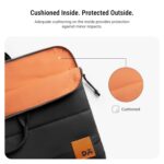 DailyObjects Stria Pro Laptop Bag with Handle| Recycled Durable Polyester | Compatible with Laptop/MacBook Air/Pro Upto 15 Inch| Water Resistant|Padded Compartment with Zip Closure -Black - Image 5