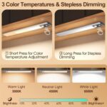One94Store Rechargeable Motion Sensor LED Light 40cm | Magnetic Under Cabinet Light with 3 Modes & 1200mAh Battery | Wireless Closet Light for Wardrobe & Kitchen - Image 3