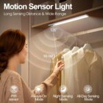 One94Store Rechargeable Motion Sensor LED Light 40cm | Magnetic Under Cabinet Light with 3 Modes & 1200mAh Battery | Wireless Closet Light for Wardrobe & Kitchen - Image 5