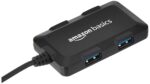 Amazon Basics Hi-Speed 4 Port Ultra Slim USB 2.0 Hub for Laptops and Computers (Black) - Image 3