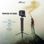 Hiffin 3-Way Monopod Grip Arm Tripod Foldable Selfie Stick, Stabilizer Mount Holder for GoPro Hero 9/8/7/6/5, SJCAM SJ6, SJ7, SJ5000, Yi and All Action Cameras - Image 4