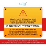 Upix AC Remote No. 56A (No Backlight), Compatible/Replacement for Mitsubishi AC Remote Control (Exactly Same Remote Will Only Work) - Image 3
