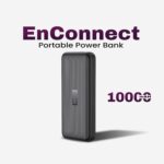 EVM EnConnect 10000mAh Multi-Port Power Bank, 22W PPS Fast Charging PD, Type-C & Micro USB Input, USB Output, Built-in Type-C Cable (L), Li-Polymer, Black, 1-Year Warranty (P0501-Black) - Image 3