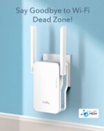 Cudy 2023 New AC1200 Mesh WiFi Extender, Up to 1200Mbps Dual Band WiFi Range Extender, WiFi Booster, 2.4GHz, 5GHz, Long Range, AP Mode, WPS, RE1200 - Image 3