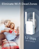 Cudy 2023 New AC1200 Mesh WiFi Extender, Up to 1200Mbps Dual Band WiFi Range Extender, WiFi Booster, 2.4GHz, 5GHz, Long Range, AP Mode, WPS, RE1200 - Image 4