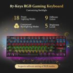 Redragon Kumara K552-RGB LED Backlit USB Mechanical Gaming Keyboard Without Numlock Keys, Black - Image 4