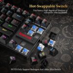 Redragon Kumara K552-RGB LED Backlit USB Mechanical Gaming Keyboard Without Numlock Keys, Black - Image 5