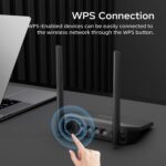 DBIT N300 2.4GHz WiFi Router with WISP Wireless Repeater Mode - Guest Network, Internet Access Control, Speed Limit, WPA2, WLAN Schedule, WPS, IPTV, Easy Setup, Compact Size (T1 Pro) - Image 8