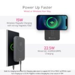 Beetel MagVibe Series WB10 Magsafe 10000mAh Magnetic 15W Wireless Power Bank for Apple iPhone, Samsung, OnePlus, All Smartphones | Qi Enabled Devices | 3M Ring in Box | Premium Finish | Black - Image 3