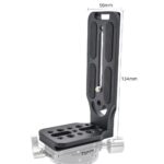 BKN HOT L-Type Quick Release Camera Vertical Plate Dual Camera Bracket Plate Universal SLR Stabilizer Compatible with Canon Nikon Sony DJI Osmo Ronin Zhiyun (L Cam Plate) - Image 4