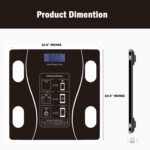 Pivalo Digital Weighing Scale for Body Weight with Bluetooth & BMI Monitoring | Smart Scale, LCD Display, 180 Kg Capacity, Weighing Machine for Home (Black, 1 Year Warranty) - Image 3