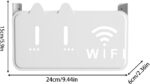 WiFi Router Holder Wall Mount – Universal Wall Shelf for Modem, Set-Top Box, Smart Devices – Space-Saving Cable Organizer Stand for Home & Office (Multicolor) - Image 3