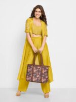 ZOUK Office Bag | Stylish Bags for Office Use | Laptop Bag 15.6 inch | Stylish Tote for Office Use | Purse for Women | Vegan Leather Handbag | Daily & Travel Use | - Image 4