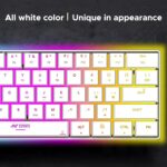 Ant Esports MK1500 Mini 60% Pro RGB Wireless Gaming Keyboard with Membrane Switches for PC / Mobile / Tablets / Laptop / TV's- White - Image 4