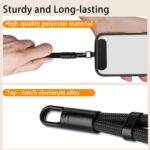Phone Lanyard for Mobile,2PCS Adjustable Mobile Hanging Chain with Phone Tether Patch, Secure Phone Sling for iPhone Android Smartphones - Image 7