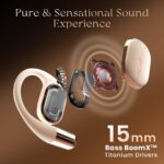 ACwO Dwots Sense OWS Wireless Over Ear Earphones|Situational Awareness|15Mm Titanium Drivers|65 Hours Playback|BT V5.4|Secure Fit|4 Mics with ENC|40Ms Low Latency|Equaliser Modes (Silver Cream) - Image 4