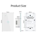 Tuya Smart Switches, US Standard, Neutral/No Neutral Wire Required, 1/2/3/4 Gang WiFi Touch Switch 121JL-WHITE-01 - Image 5
