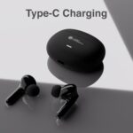 JC Snapper True Wireless Earbuds | Bluetooth 5.2 | 13mm Drivers | ENC for Clear Calls | 40H Playtime | Quick Charging Case | Smart Touch Control | Deep Bass | Type-C Fast Charging (Black) - Image 4
