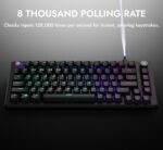 Kreo Hive 75 HE Hall Effect Keyboard | 8K Polling Rate, Rapid Trigger & Adjustable Actuation | Magnetic Switches, RGB, Volume Knob | Esports Keyboard for PC Gaming | Gaming Keyboard - Image 3