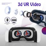 Arcnet V5 VR Headset for Phone with Controller and Wireless Stero Headphones, Anti-Blue Eyes Protected HD Lenses, 110° FOV Virtual Reality Headsets VR Goggles for iOS & Android - Image 6