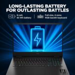 HP OMEN Gaming,13th Gen Intel Core i7-13700HX, 8GB RTX 4070,16GB DDR5, 1TB SSD,16.1-inch (40.9 cm), FHD, IPS, Gaming Laptop 165Hz, RGB Backlit KB, B&O (Win 11, Office 21, Black, 2.35 kg) wf0262TX - Image 7