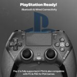EvoFox Play 2 PS4 Controller & PS5 (PS4 Games only), Playstation 4 Controller Bluetooth & Wired with HallSense™ Magnetic Joysticks & Triggers, 1000Hz Polling, Touchpad, Built-in Speaker & 3.5mm Jack - Image 3