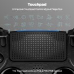 EvoFox Play 2 PS4 Controller & PS5 (PS4 Games only), Playstation 4 Controller Bluetooth & Wired with HallSense™ Magnetic Joysticks & Triggers, 1000Hz Polling, Touchpad, Built-in Speaker & 3.5mm Jack - Image 5