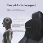 Memory Foam Car Neck Rest Pillow Seat Cushion Headrest Ergonomic Neck Support Help Relieve Neck Pain for Driver Front Back Seat, Office Chair, Fit Most Vehicles (Black Pack of 1) - Image 3