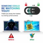 KACA Webcam Cover, Privacy Protector Webcam Cover Slide, Compatible with Laptop, Desktop, PC, Smartphone, Protect Your Privacy and Security, Strong Adhesive, Set of 3 - Image 3