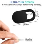 KACA Webcam Cover, Privacy Protector Webcam Cover Slide, Compatible with Laptop, Desktop, PC, Smartphone, Protect Your Privacy and Security, Strong Adhesive, Set of 3 - Image 4