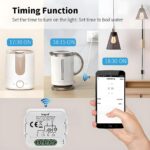 Ledgebit LT-2CH Wi-Fi Smart Switch – 10A, Smart Life App Control, Remote Control with Alexa & Google Home, 2-Gang Breaker Module - Image 5