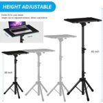 Syskonics Tripod Laptop Height Adjustable, Laptop Floor Stand with Plate & Speaker Tripod for Office, Home, Stage, Studio, DJ Racks Holder Mount (Light Weight) - Image 3