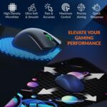 Tukzer Extended Gaming Mouse Pad, Desk Mat, High-Speed Mouse Tracking & Control | Stitched Edges, Non-Slip Rubber Base| for Computer Laptop Keyboard Office Home (Astronaut) - Image 4
