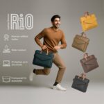 GILMORE OAK RIO Faux Leather Laptop Sleeve Hand Bag for Men and Women 15.6 inch Laptop Messenger Bag with handle | Use for Ofiice, College - Image 4