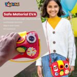 Toyshine Cute Multifunctional Lightweight Childrens Crossbody Camera Bag EVA Toddler DIY Shoulder Bag Handbag cum silicone Purse for Girls kids with Adjustable Strap - Image 3