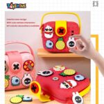 Toyshine Cute Multifunctional Lightweight Childrens Crossbody Camera Bag EVA Toddler DIY Shoulder Bag Handbag cum silicone Purse for Girls kids with Adjustable Strap - Image 4