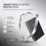 Geonix Trot R7 Mini UPS | Up to 6 Hours Backup | Dual 2000mAh Battery | DC & USB Output | Power Backup for WiFi Router, CCTV, Modem & Cordless Phone (Black) - Image 3