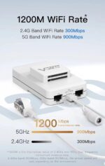 VONETS Gigabit Dual Band 2.4GHz/5GHz PoE WiFi Bridge Wireless Router Ethernet Repeater/WiFi RJ45 Range Extender 3 Gigabit Ports for Industrial PLC, IoT, Telescope, Network Devices - Image 4