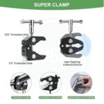 PHOTOMAX Magic Articulating Adjustable Arm with 1/4" Tripod Screw for DSLR Camera, LCD Monitor, LED Lights, Flash Light, Microphone (11 inch Articulating Arm with Holder) - Image 3
