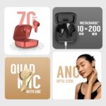 Noise Newly Launched Buds N2 Pro Truly Wireless Earbuds with Metallic Finish, 70H of Playtime, ANC(Upto 32Db), Dual Pairing, Instacharge(10 Min=200 Min), BT V6.0(Desert Gold) - Image 4